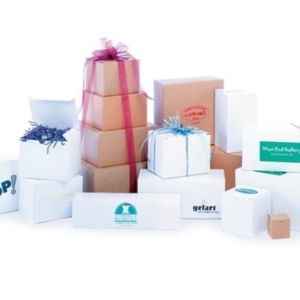 Natural Kraft & White Gloss Gift Boxes