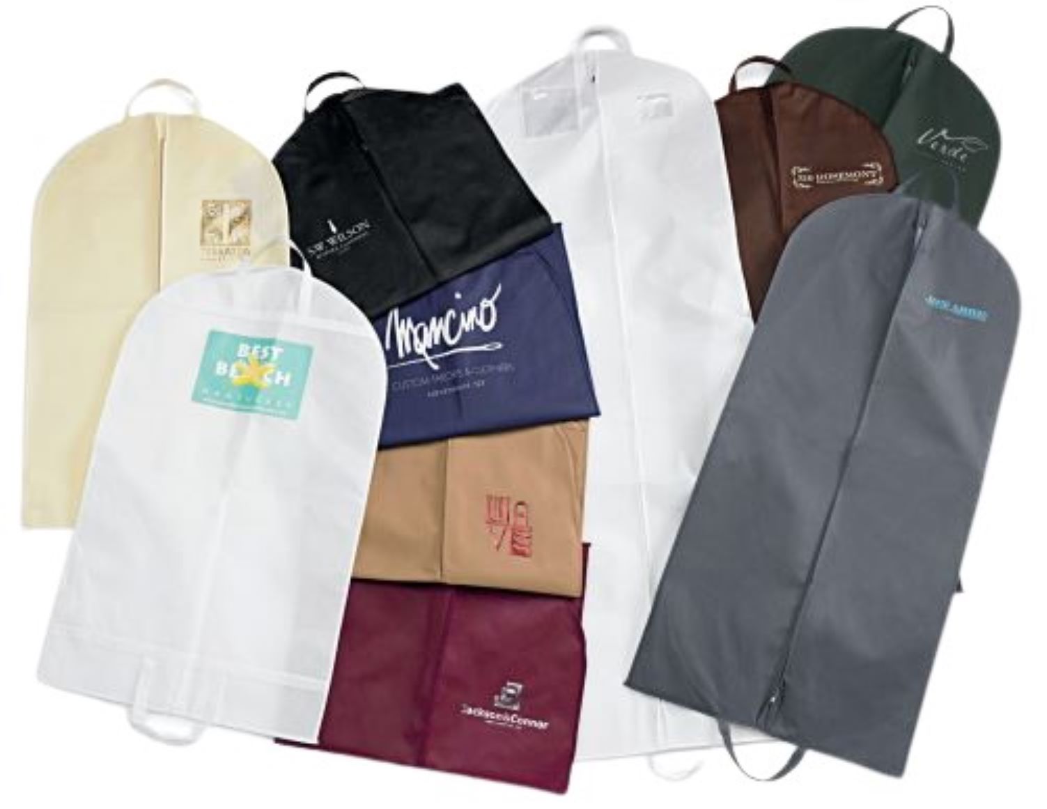 NonWoven Zipper Garment Bags Jim Allen Packaging