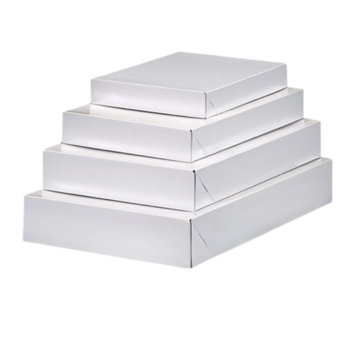 White Semi-Gloss Two Piece Apparel Boxes