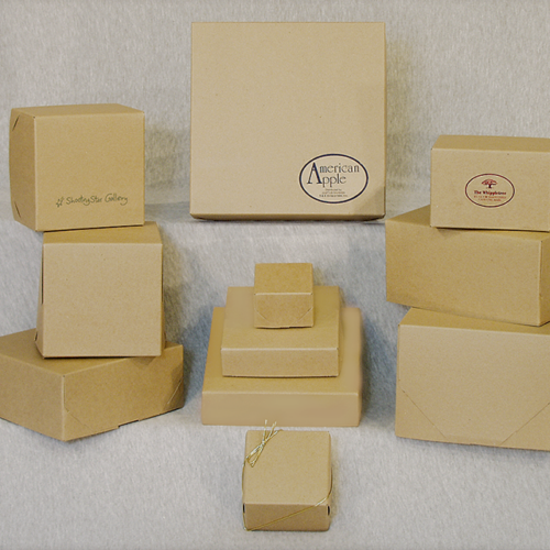 Natural Kraft Two Piece Lock Corner Boxes