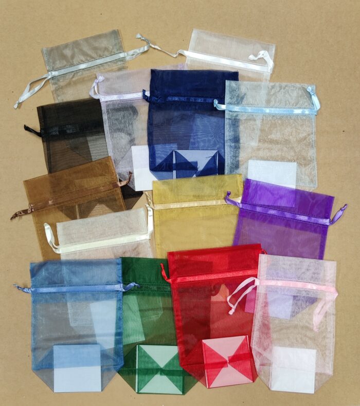 5 1/2 x 8 Gusseted Organza Pouch