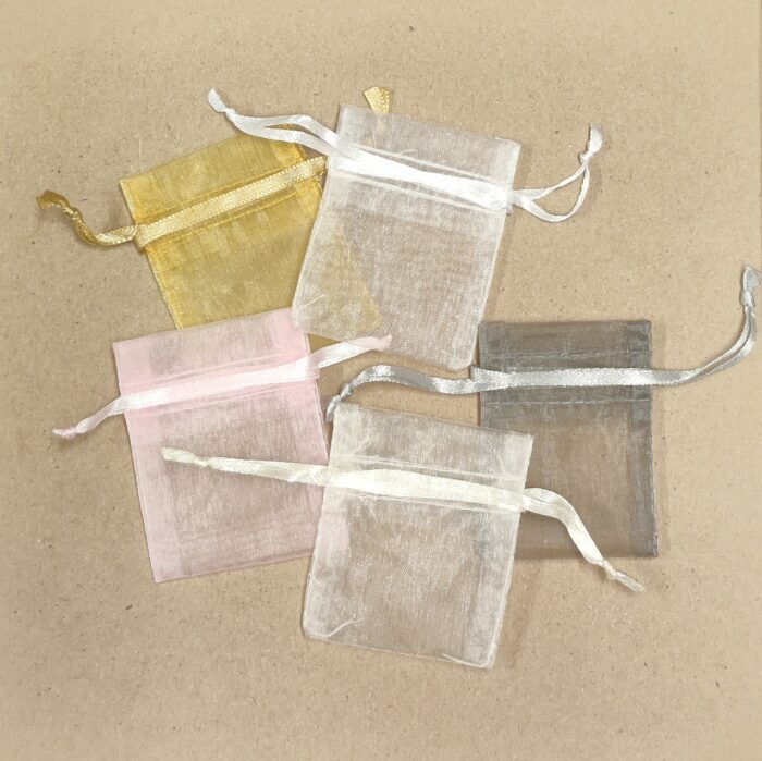2 x 2 1/2 Drawstring Organza Pouch