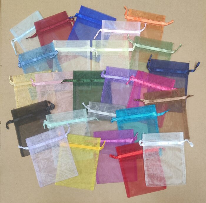 4 x 5 1/2 Drawstring Organza Pouch