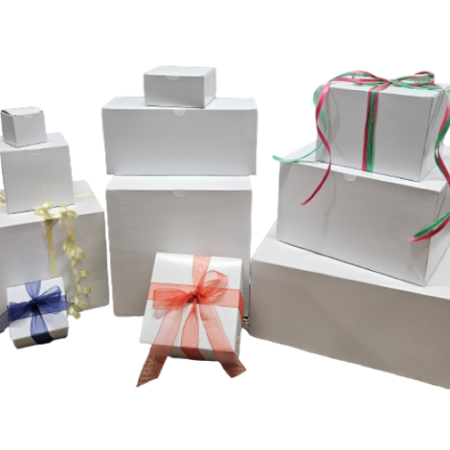 White Gloss One Piece Gift Boxes