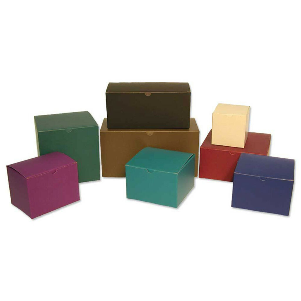 Matte Colored One Piece Gift Boxes - Jim Allen Packaging